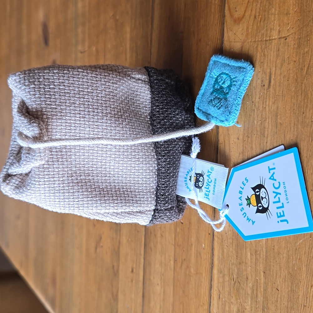 Jellycat Amuseables Steepy Tea Bag 4.3x2.8x2" Soft & Plush BNWT Authentic - Picture 7 of 8